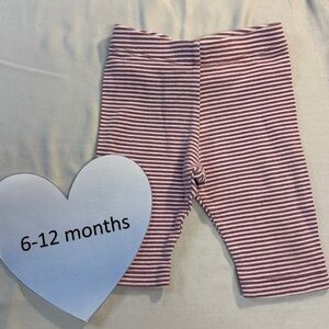 Tea Collection - Striped Purple and White Baby Leggings